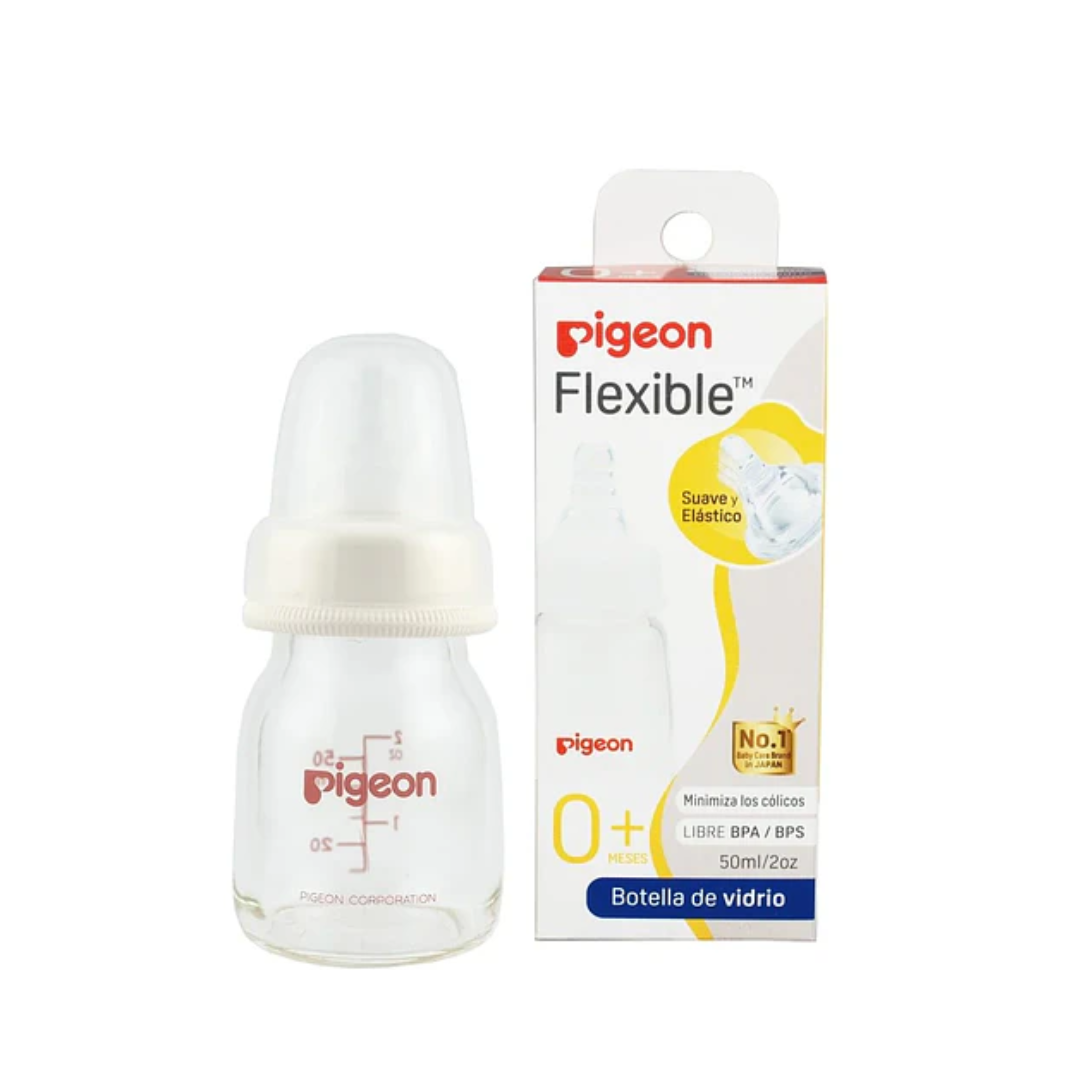 Mini Tetero Softouch Boca Ancha Vidrio 60ml/ 2oz