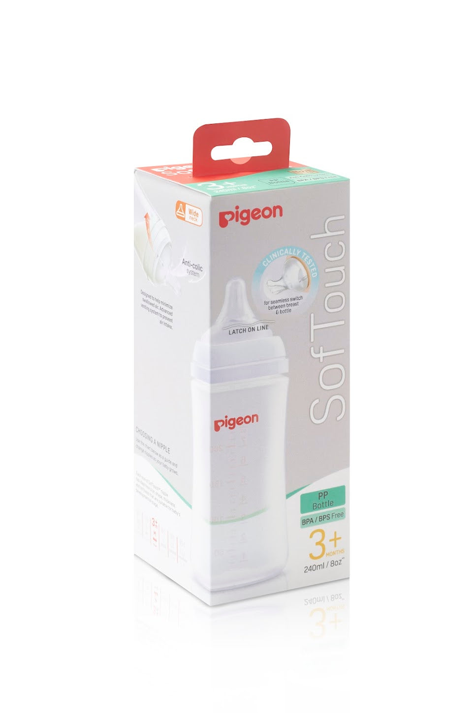 Tetero SofTouch Boca Ancha PP 240ml