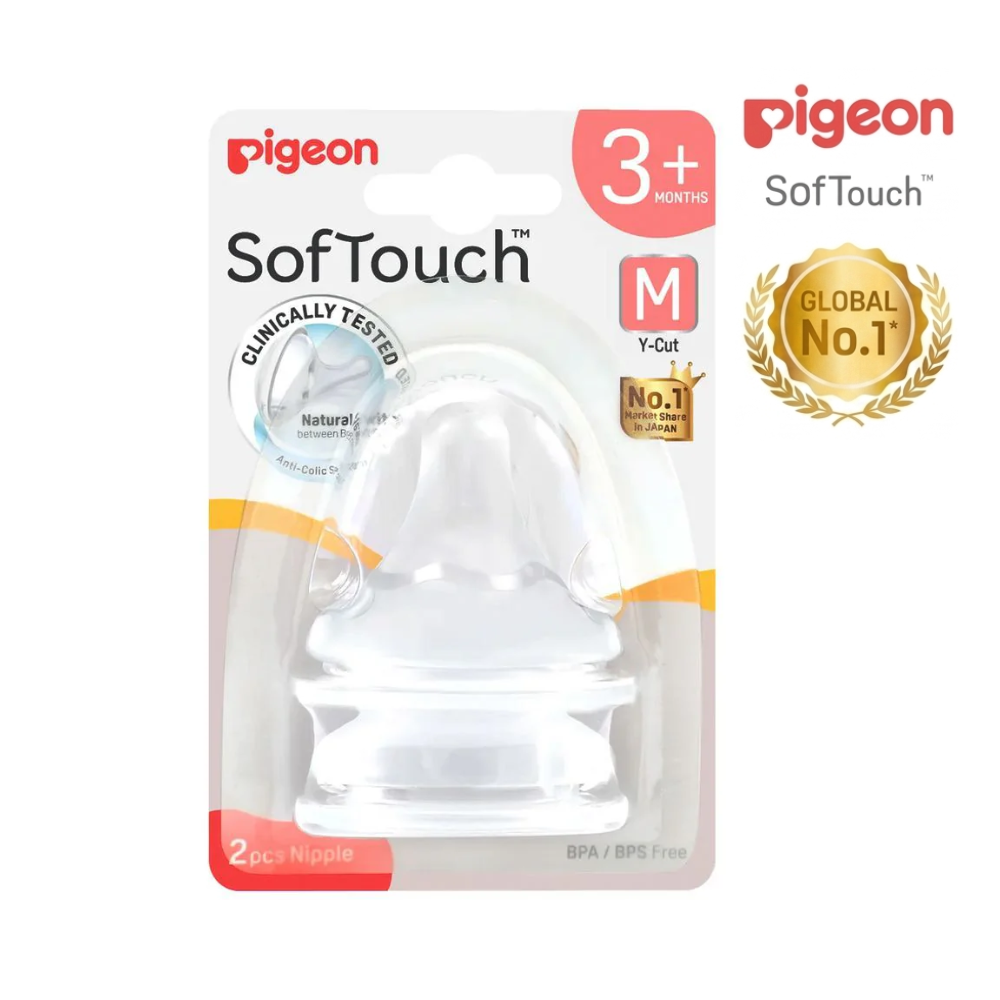 Tetina SofTouch Boca Ancha Talla M (2 unds)