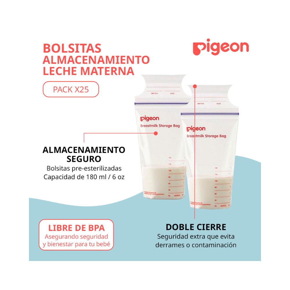 Bolsas de Almacenamiento de Leche Materna (25 unds)