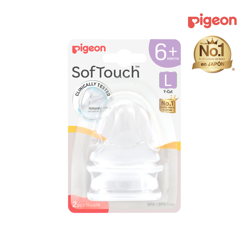 Tetina SofTouch Boca Ancha Talla L (2 unds)