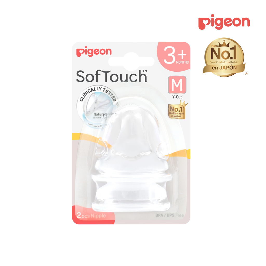 Tetina SofTouch Boca Ancha Talla M (2 unds)