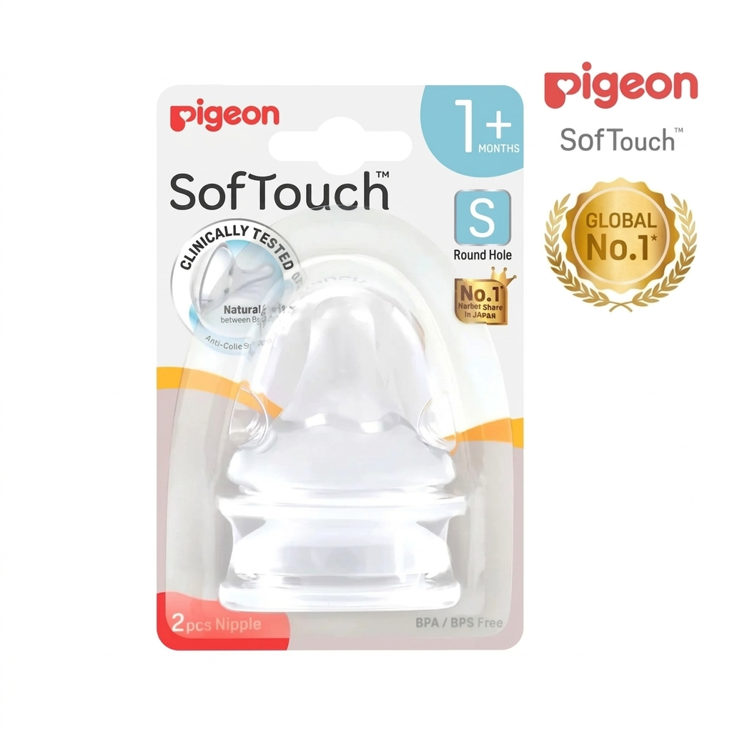 Tetina SofTouch Boca Ancha Talla S (2 unds)
